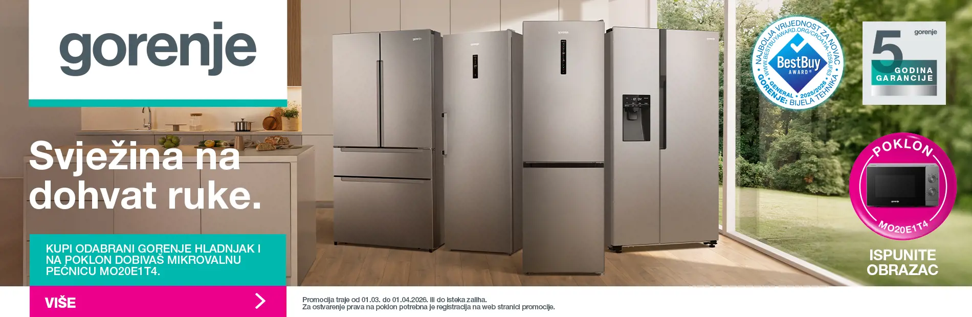 Gorenje svježina nadohvat ruke
