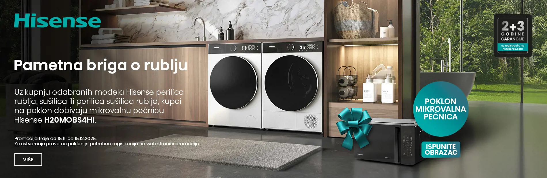 Hisense-pametna briga o rublju