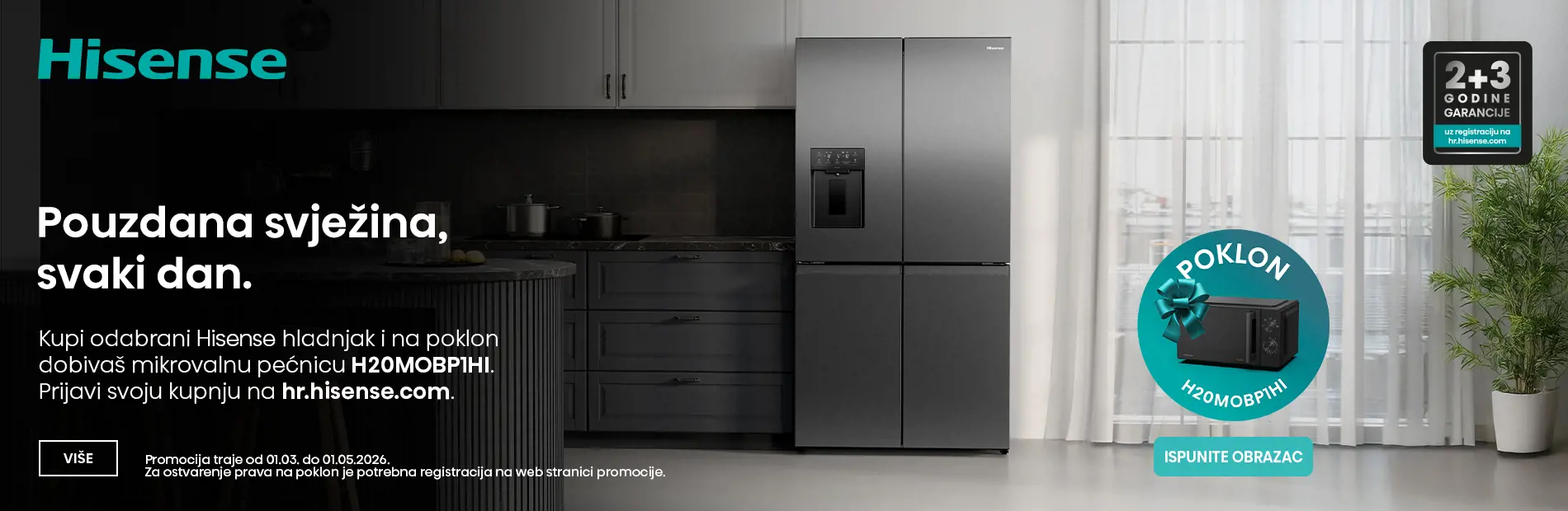 Hisense pouzdana svježina-pokon mikrovalna.