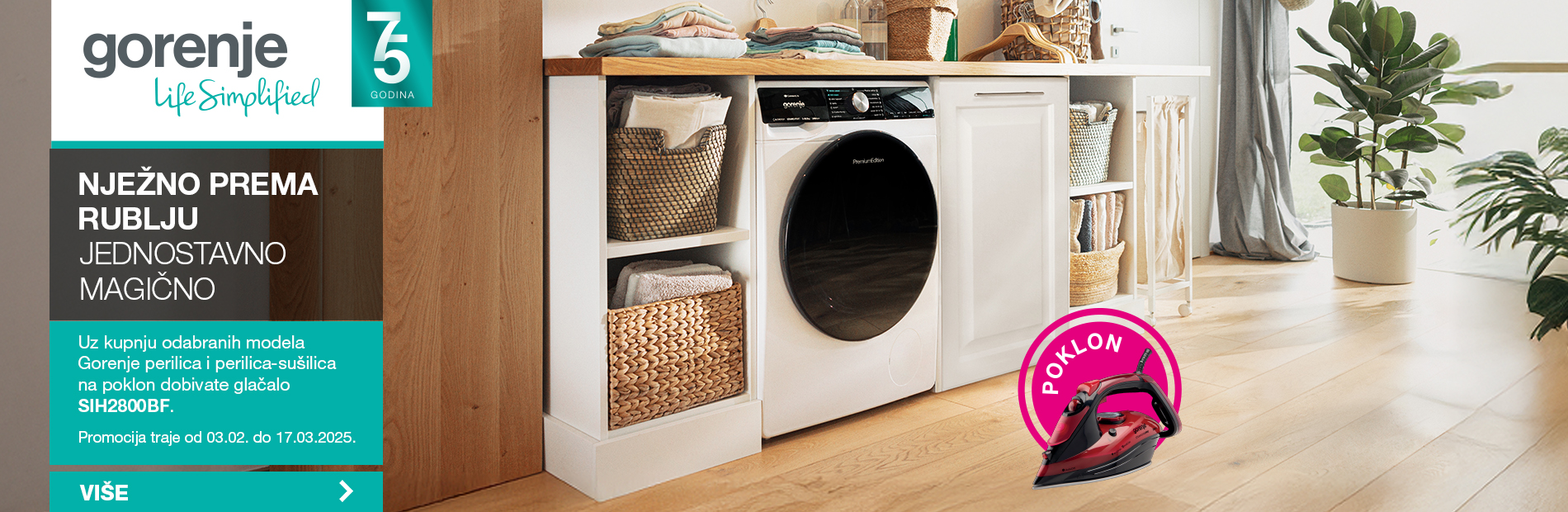 gorenje nježno prema rublju banner