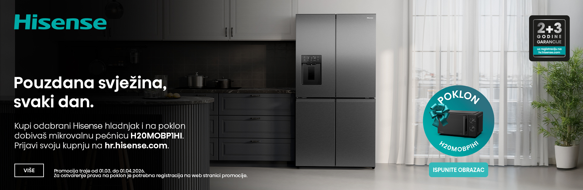 Hisense pouzdana svježina-poklon mikrovalna