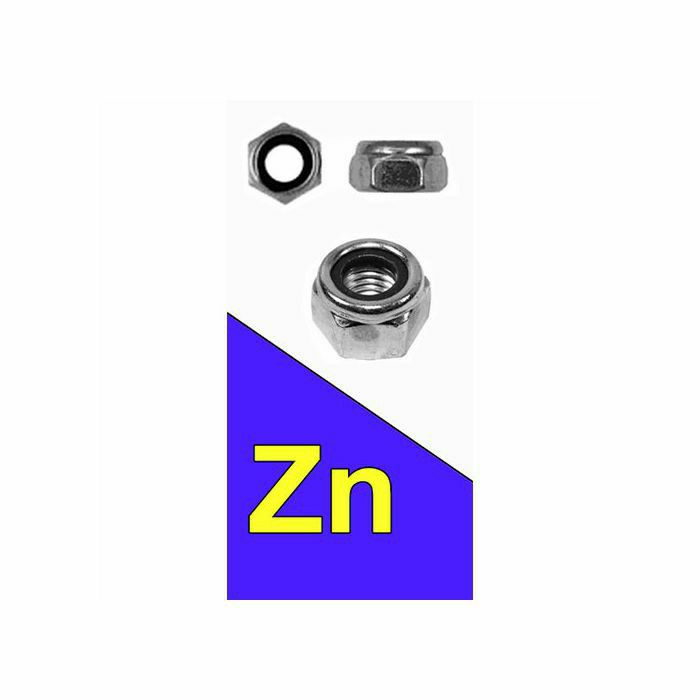 Samokočiona matica DIN 985 M 22x2.0 Zn