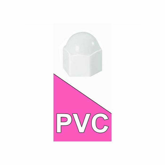 PVC kapica za maticu M 6 PVC bijela