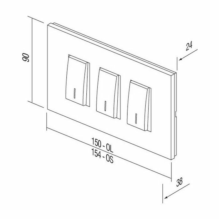 SKLOPKA INDIKATOR TEM BEŽ CM25IWOL (16)