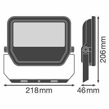 REFLEKTOR LED OSRAM 50W/830 IP65 SYM 100 BK 