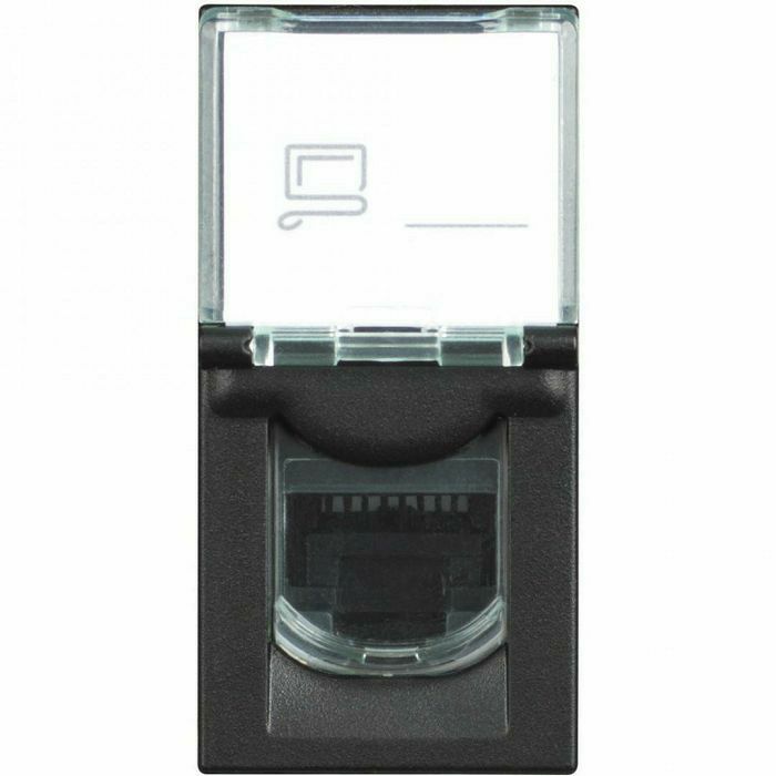 CLASSIA UTIČNICA RJ45 CAT6E CRNA RG4279C6