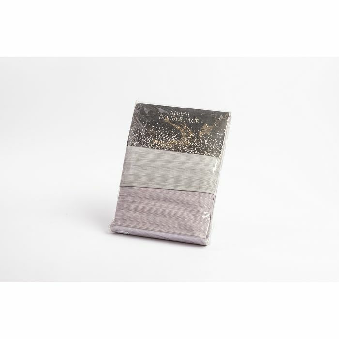 POSTELJINA MADRID STRIPE SET 120*200 GREY-PURPLE #