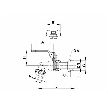 SLAVINA 1/2 KUGLA KOVINA KP502