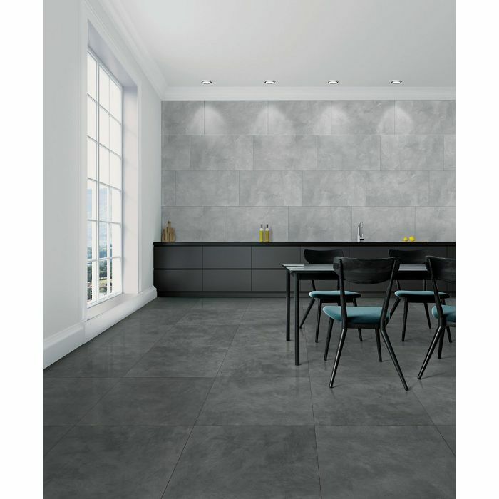 PL. SPATOLATO GRIGIO 40x80 RETT. #