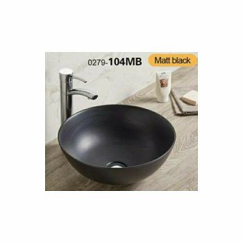 KIMIC UMIVAONIK OKRUGLI 41,5x15,5 MAT CRNI 104MB