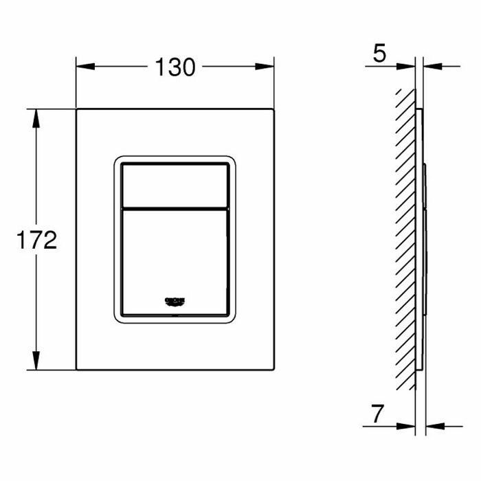 GROHE TIPKA SKATE COSMOPOLITAN 37535P00 MATT-CROM