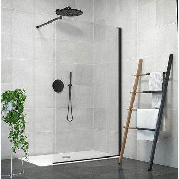 TUŠ STIJENA ZENITH WALL 120 CRNA/PROZ 6102730C