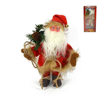 BOŽIĆNJAK MUZIČKI S POKRETIMA 28CM CRVENO-SMEĐI