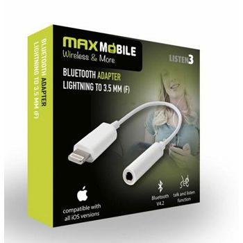 MAXMOBILE ADAPTER IPHONE LIGHTNING-3.5 MM Ž BIJELI