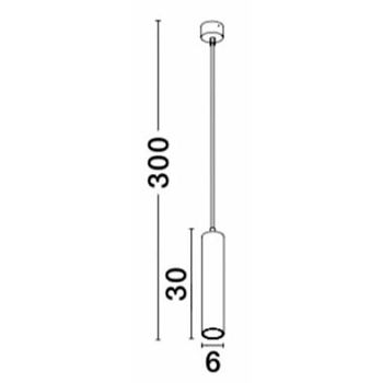NL834869 VISILICA GIA GU10/10W/230V BIJELA