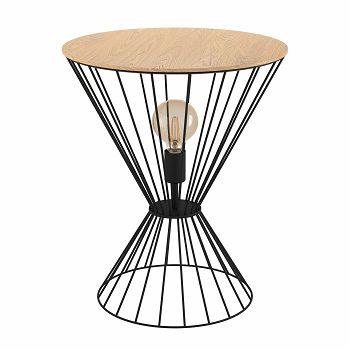 99794 STOL SA OSVJETLJENJEM/1,E27,CRNA/BOJA