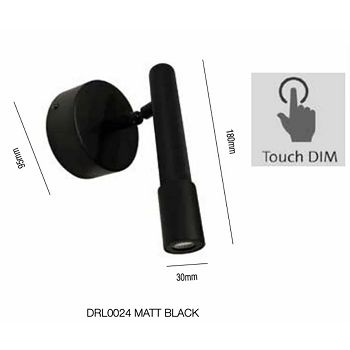 DLR0024 MATT BLACK