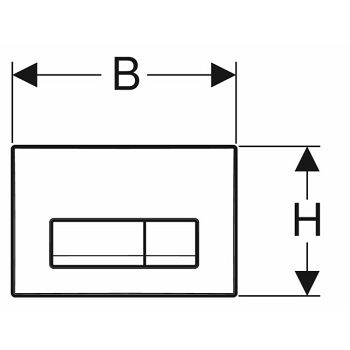 GEBERIT TIPKA DELTA50 CRNA RAL9005 NOVA  115.119.DW.1  SJAJ