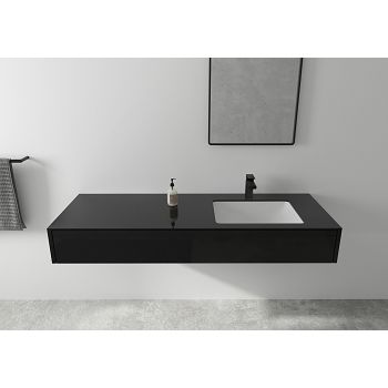 MJEŠALICA HANSGROHE VERNIS SHAPE ZA UMIVAONIK 100, CRNO MAT  71561670