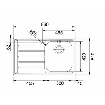 SUDOPER FRANKE IT NEX 611 LIJEVI 