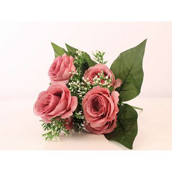 BUKET RUŽA 33 CM DUSTY PINK 