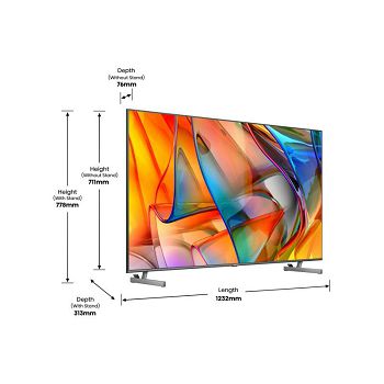 TV 55"HISENSE ULED-MINI LED 4K, 55U6KQ SMART TV #