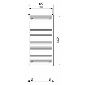 KUP. RADIJATOR TERMA CALORE, 1200X600 MM, 533 W  N14889
