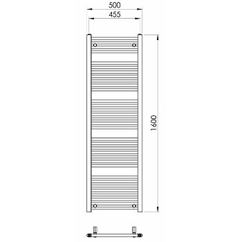 RADIJATOR KUPAONSKI TERMABAD 500x1600 BIJELI R01 G62288