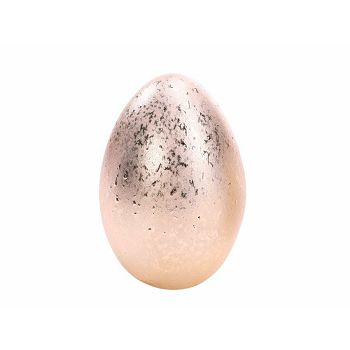 JAJE DEKORATIVNO PORCULAN 10X10X14CM; ZLATNO