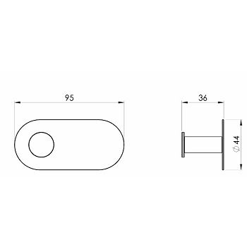VJEŠALICA VOXORT 3000, CRNA, ZIDNA, SAMOLJEPLJIVA, V453454