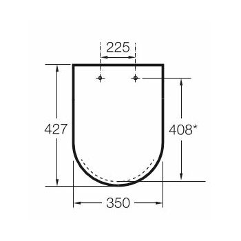 WC DASKA ROCA THE GAP SQUARE COMPACT ZA MONOBLOK