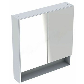 GEBERIT CER SELNOVA SQUARE - ELEM. S OGLEDALOM, 2 VRATA 78,8x85x17,5 BIJELI 501.268.00.1