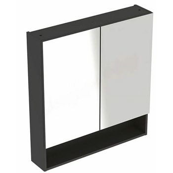 GEBERIT CER SELNOVA SQUARE - ELEM. S OGLEDALOM, 2 VRATA 58,8x85x17,5  LAVA 501.265.00.1