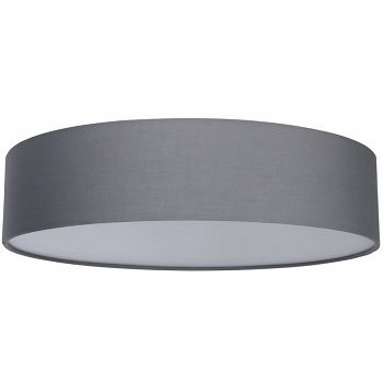 PLAFONJERA CFR5010 GREY fabric shade, with white diffuser 3*E27