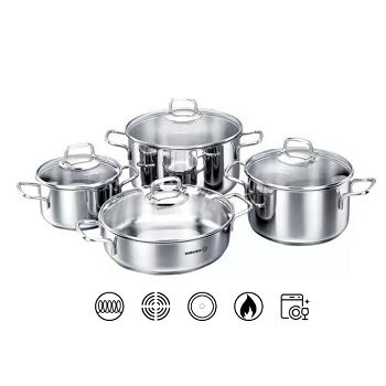 SET POSUĐA PERLA 8 DJ INOX 