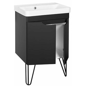 KUP.BLOK LUXURY DROP DOOR 55/37, CRNO MAT  N