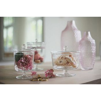 POSUDA POESIA NA STALKU S POKLOPCEM 19cm x 13cm