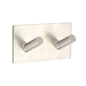 TEND. 9056102  KUKICA OD NEHRĐAJUĆEG ČELIKA SA 2 VJEŠALICE, KVADRATNA, 3M, KROM