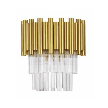 NL9824082 ZIDNA SVJETILJKA MAGNOLIA 2×E14/5W/230V GOLD KRISTAL