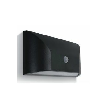 DM67396A/AN/W ZIDNA SVJETILJKA LED+SENZOR 6W/3000K/300lm/230V/IP65 ANTRACIT