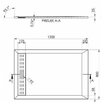 TUŠ KADA VOXORT PREMIUM VALENCIA 120x80  V98851
