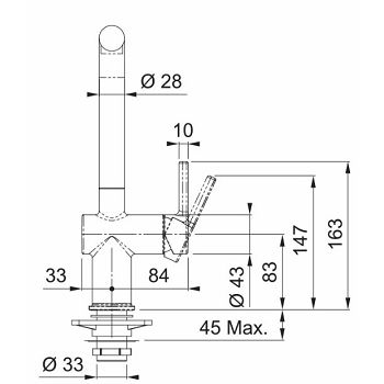 SLAVINA KUHINJSKA FRANKE IT ACITIVE L CRNA MAT 
