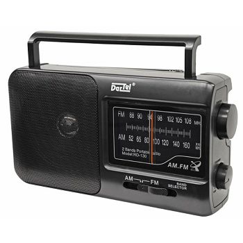 RADIO DARTEL FM, AM, ANALOGNI, AC ILI KLASIČNE BATERIJE, CRNI RD-130