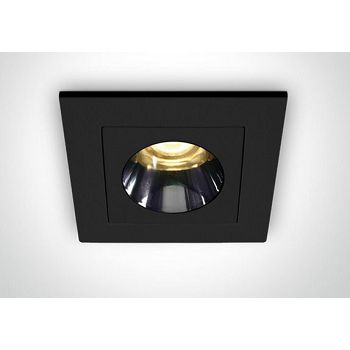 DM50103H/B/W UGRADBENA SVJETILJKA LED 3W/WW/IP20/38deg/230V CRNA