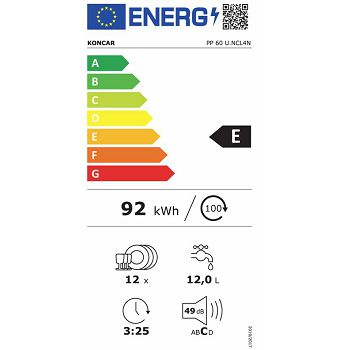PERILICA POSUĐA KONČAR INTEGRIRANA PP 60 U.NCL4N