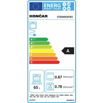 ŠTEDNJAK KONČAR ST6040GKFB3 STAKLOKERAMIKA 