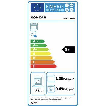 PEĆNICA KONČAR UPP7214TM UGRADBENA 60 CM