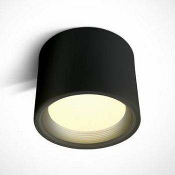 DM12115L/B/W STROPNA SVJETILJKA LED 15W/3000K/1280lm/230V 90° IP40 CRNA