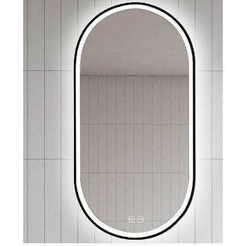 KUP.OGLEDALO PROSPEROUS 1100x500, LED TOUCH & FOG FREE, CRNI OKVIR HC3024-B