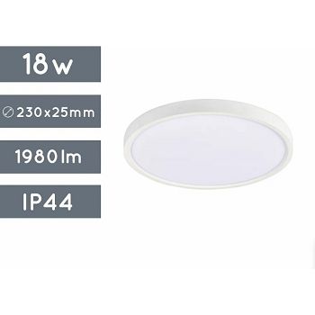 LED PLAFONJERA SD-P017S-18CCT-WH 18W CCT IP44 BIJELA